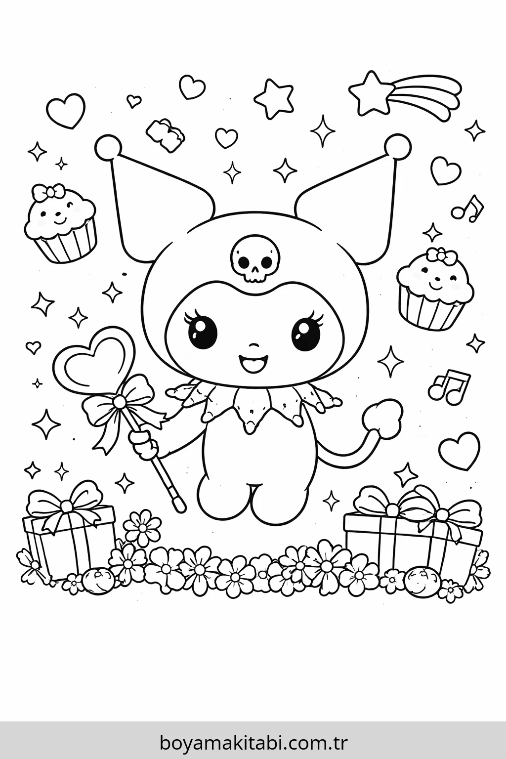 Kuromi Boyama Sayfaları