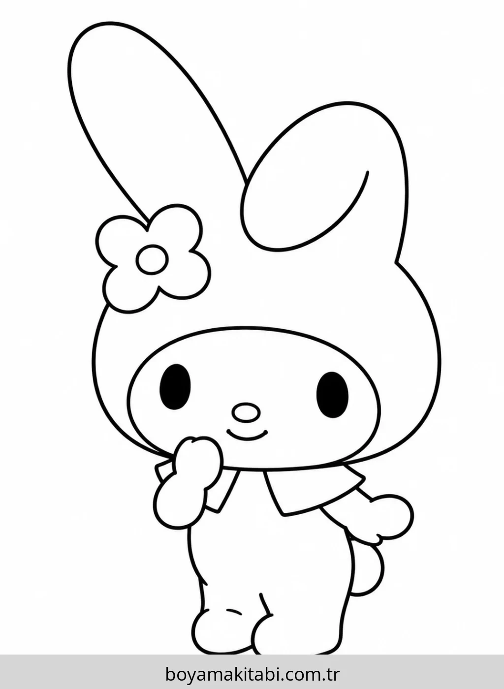 My Melody boyama sayfası #95 – tamamen ücretsiz, çocuklar için