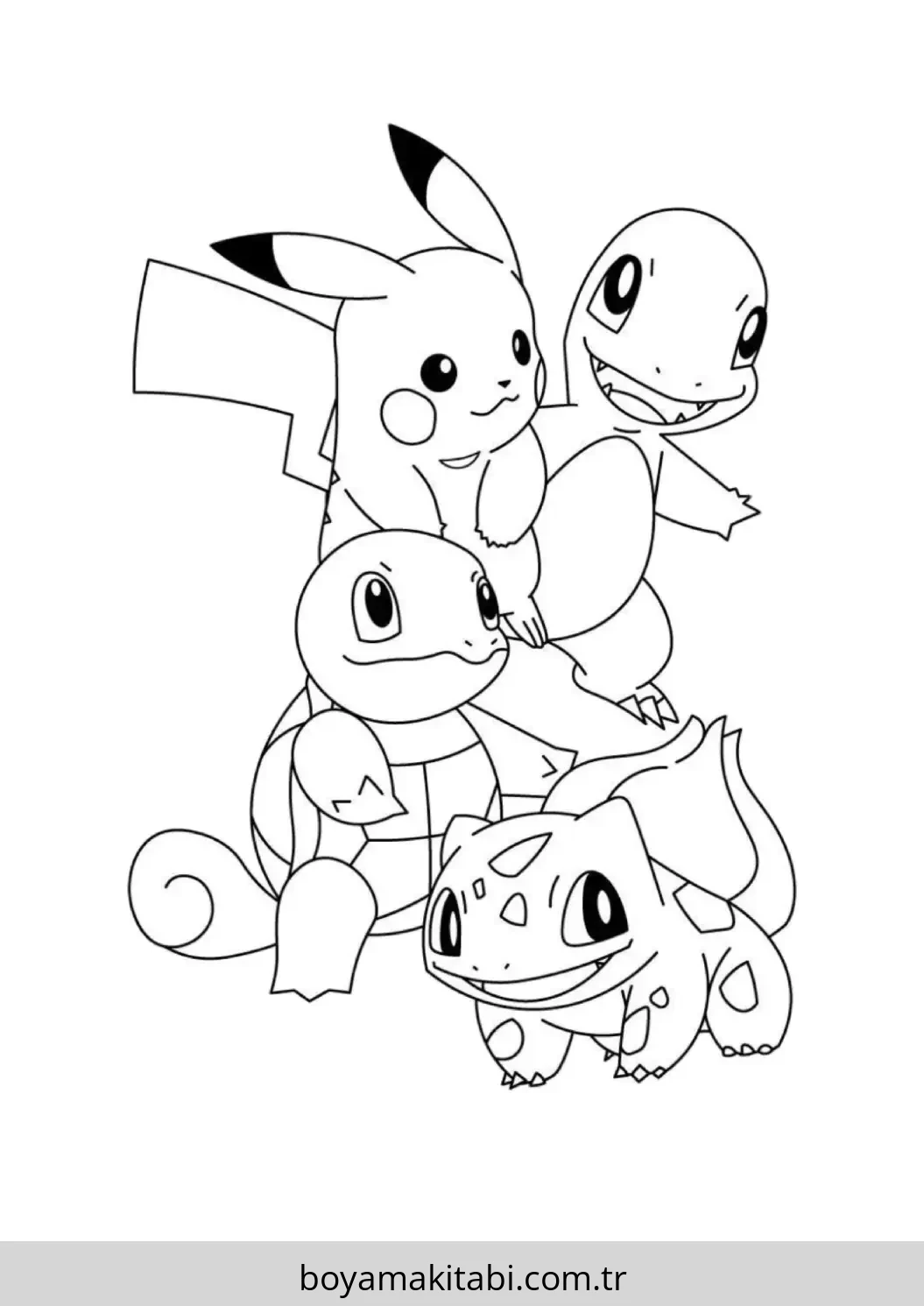 Pokemon Boyama Sayfaları