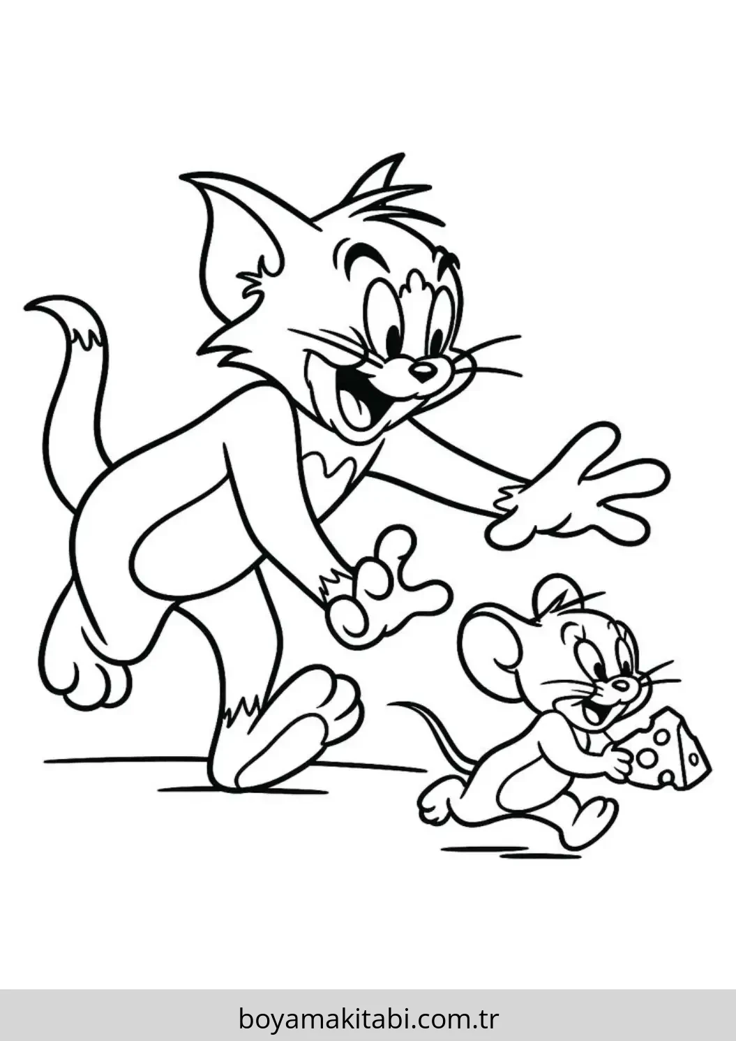 Tom ve Jery Boyama Sayfaları
