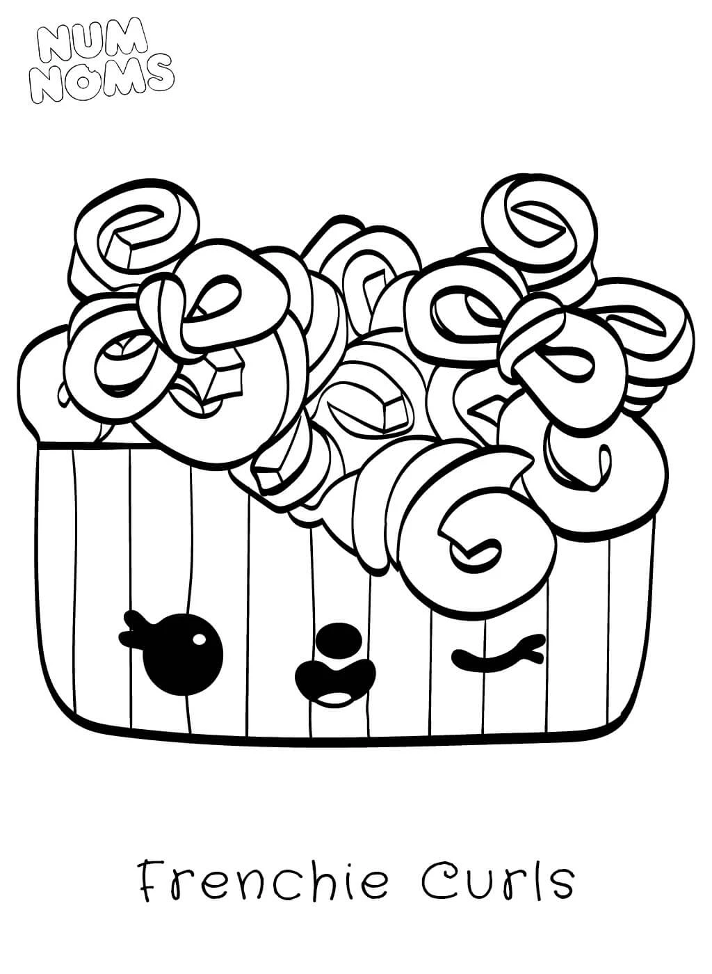 Num Noms boyama sayfası – keyifli zaman, renkli çizimler