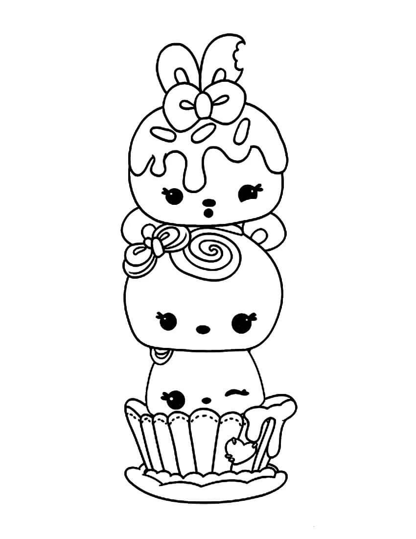 Num Noms boyama sayfası – evde etkinlik, ücretsiz yazdır