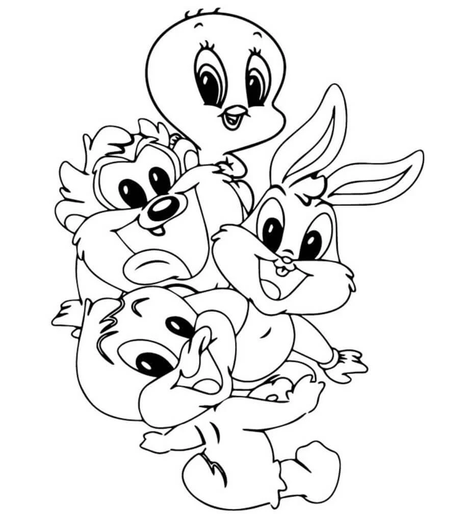 Tweety Kuş boyama sayfası – eğitici aktivite, yaratıcılık