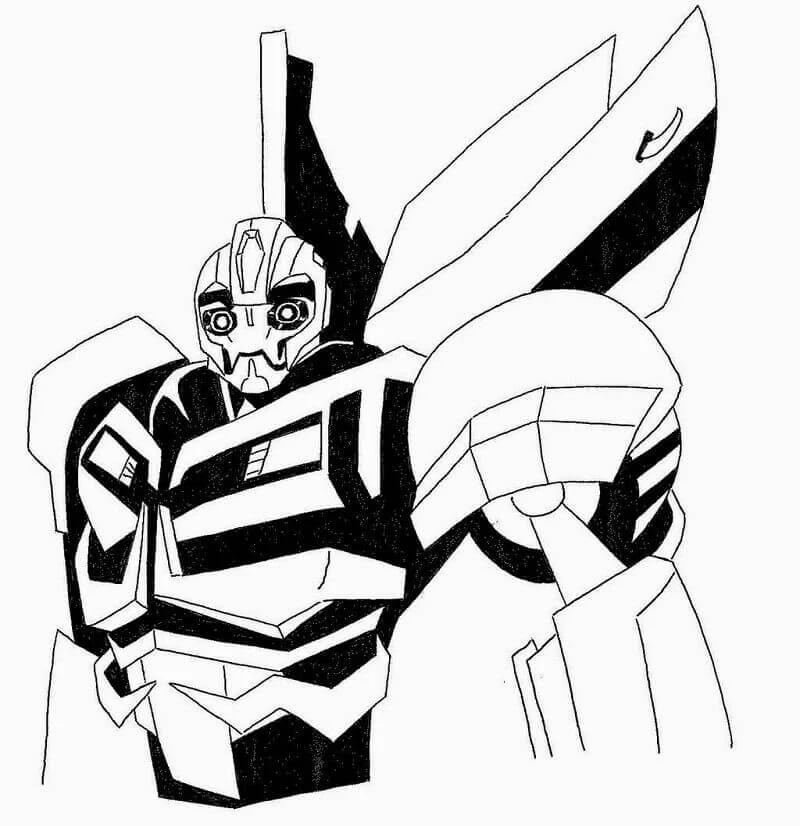 Bumblebee boyama sayfası – yaratıcılığı geliştirir, keyifli zaman
