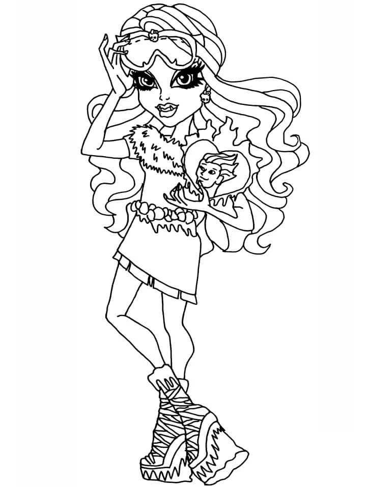 Monster High (Canavar High) boyama sayfası – ücretsiz yazdır, boyama etkinliği