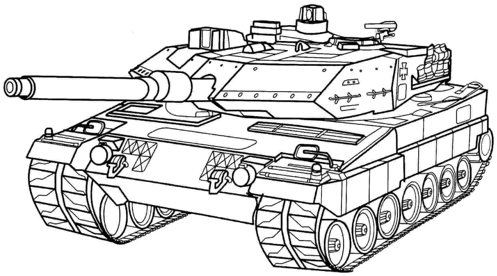 Tank boyama sayfası – kolay boyama, eğitici aktivite