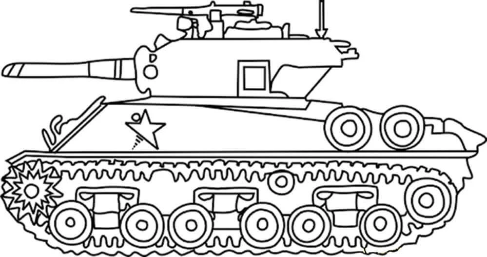 Tank boyama sayfası – boyama etkinliği, çocuk aktivitesi
