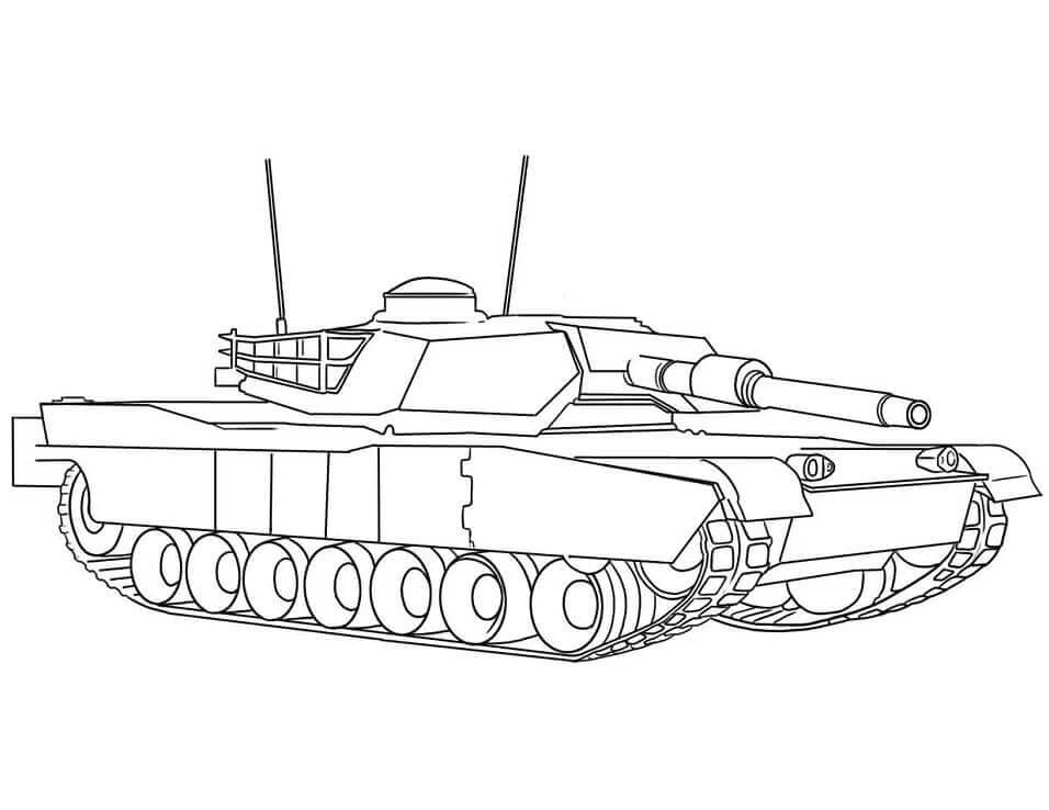 Tank boyama sayfası – el becerilerini geliştirir, boyama çalışması