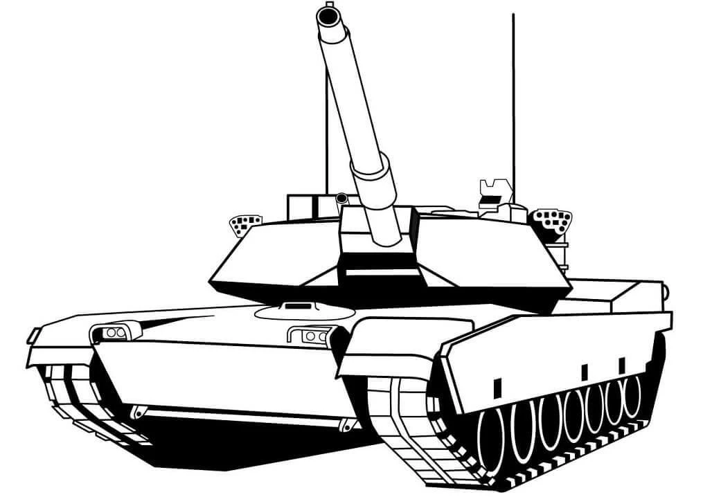 Tank boyama sayfası – evde etkinlik, ücretsiz yazdır