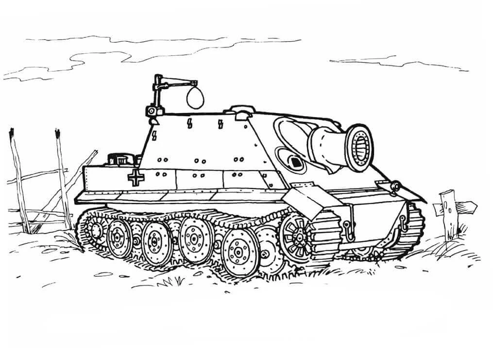 Tank boyama sayfası – ücretsiz yazdır, boyama etkinliği