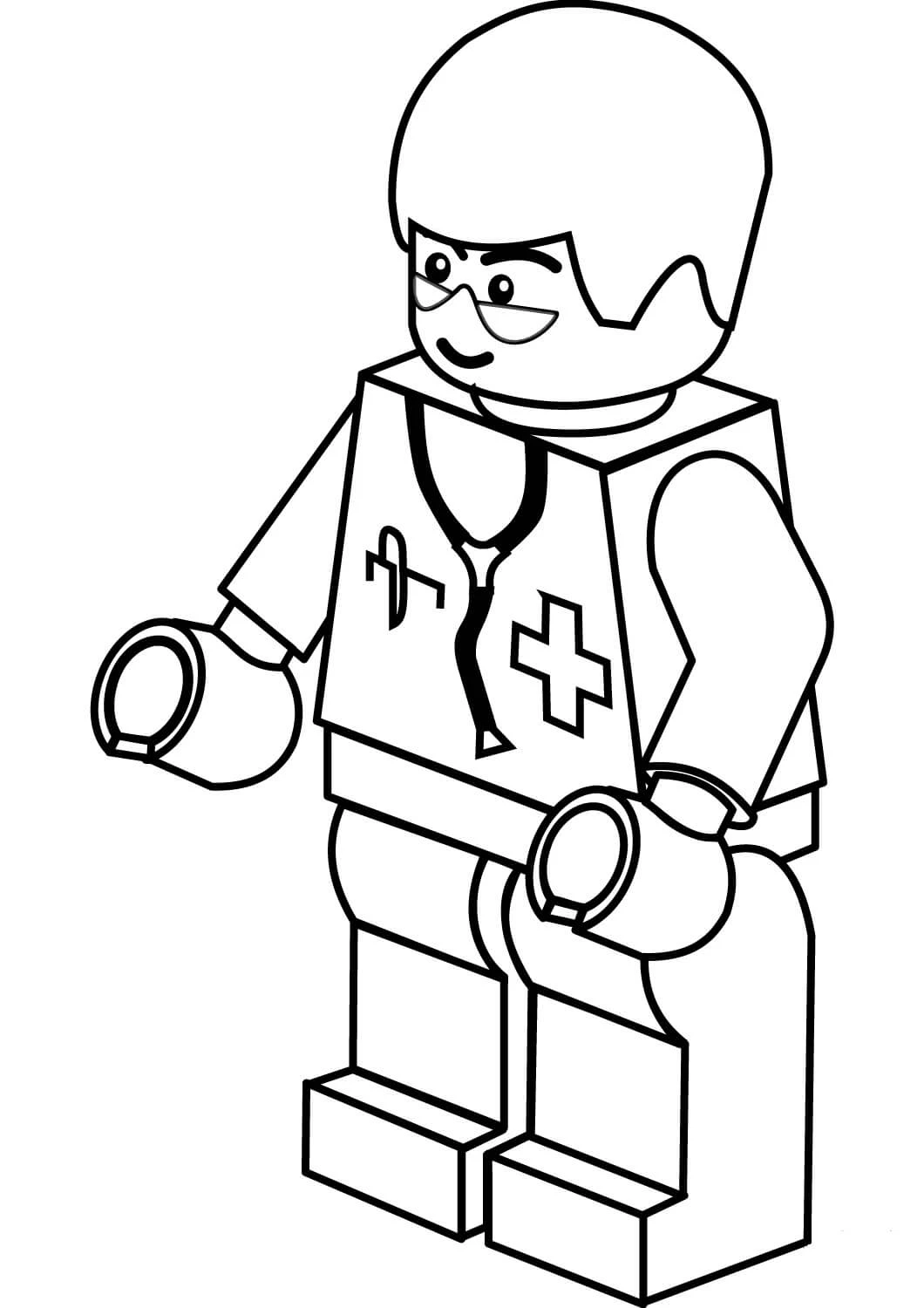 Lego boyama sayfası #22 – mürekkep tasarrufu sağlar, PDF indir