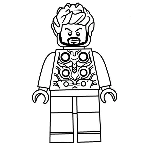 Lego boyama sayfası #65 – yaratıcı sanat çalışması, eğlenceli etkinlik