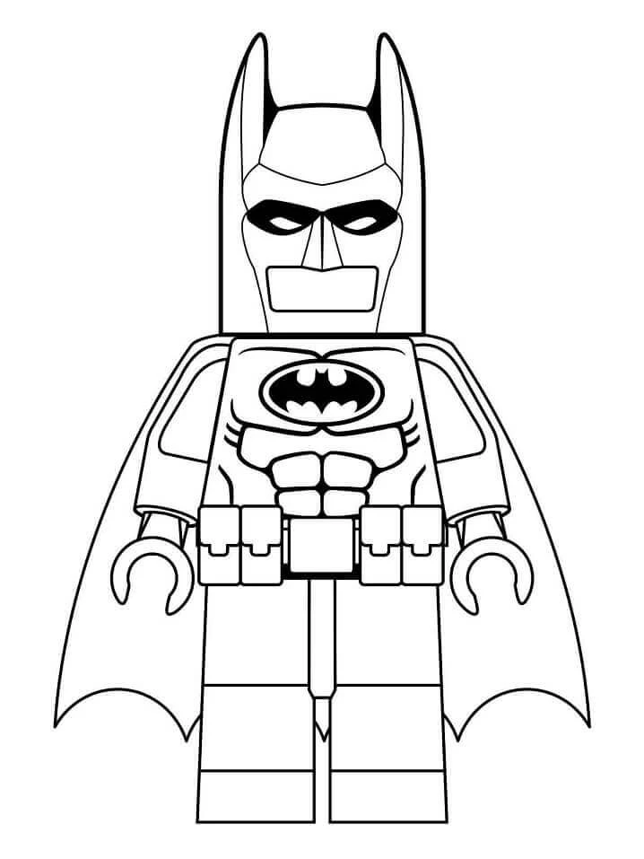 Lego Batman boyama sayfası – çocuklar için, çizgi film temalı