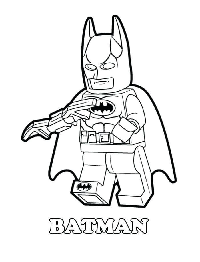 Lego Batman boyama sayfası – kolay boyama, eğitici aktivite