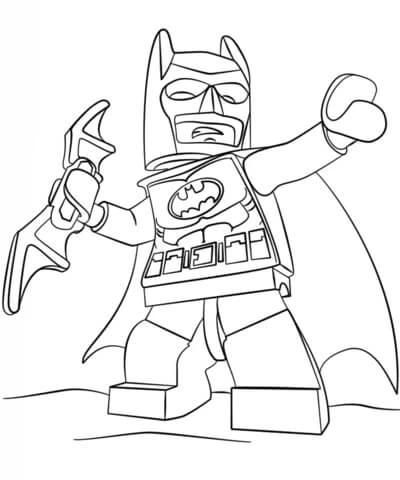 Lego Batman boyama sayfası – yaratıcılığı geliştirir, keyifli zaman