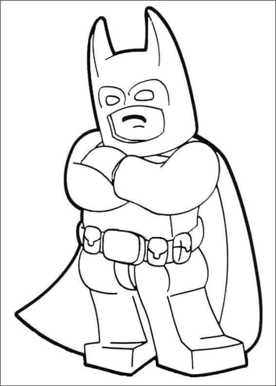 Lego Batman boyama sayfası – keyifli zaman, renkli çizimler