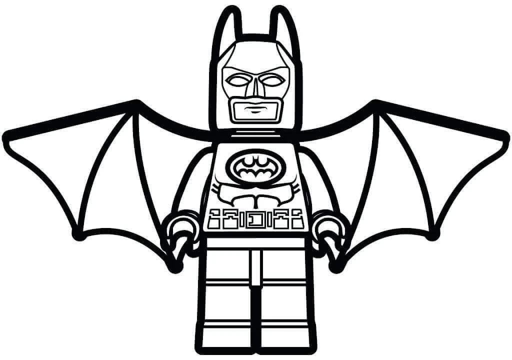Lego Batman boyama sayfası – sanatsal çalışma, çocuklar için