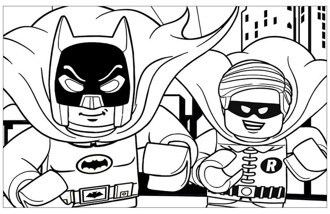 Lego Batman boyama sayfası – boyama çalışması, yaratıcılığı geliştirir