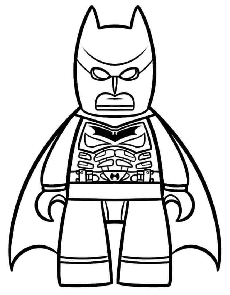Lego Batman boyama sayfası – PDF indir, sevimli karakter