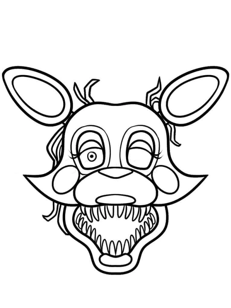 FNAF boyama sayfası #6 – kolay indirilebilir, eğlenceli öğrenme deneyimi