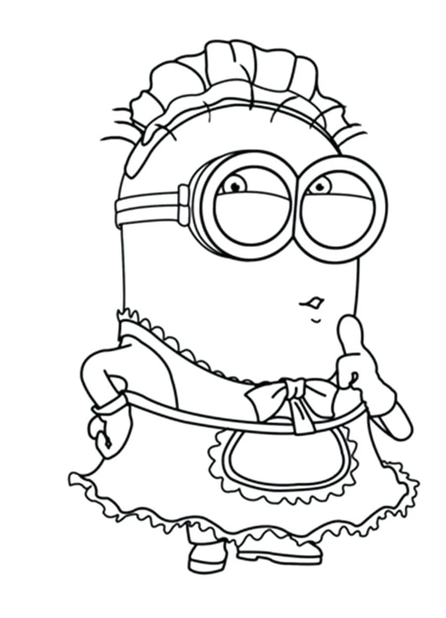 Minions boyama sayfası – boyama etkinliği, çocuk aktivitesi