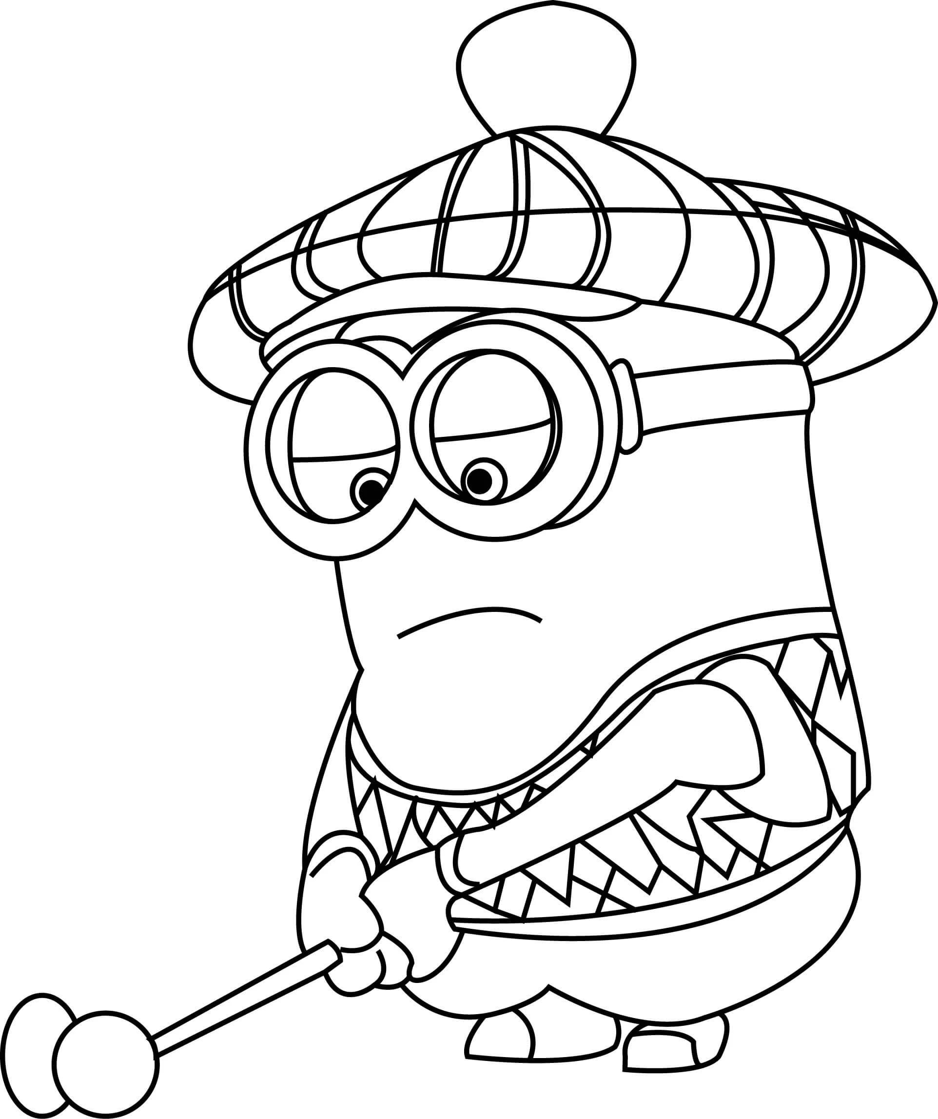Minions boyama sayfası – keyifli zaman, renkli çizimler