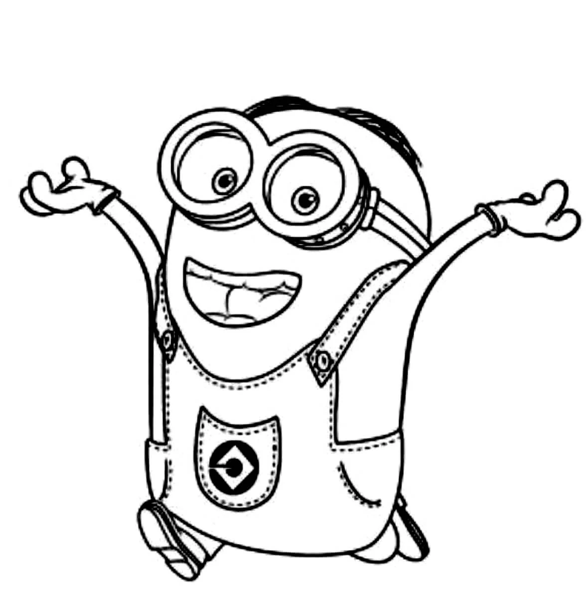 Minions boyama sayfası – evde etkinlik, ücretsiz yazdır