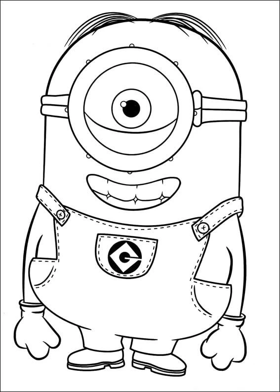 Minions boyama sayfası – ücretsiz yazdır, boyama etkinliği