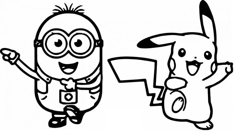 Minions boyama sayfası – PDF indir, sevimli karakter