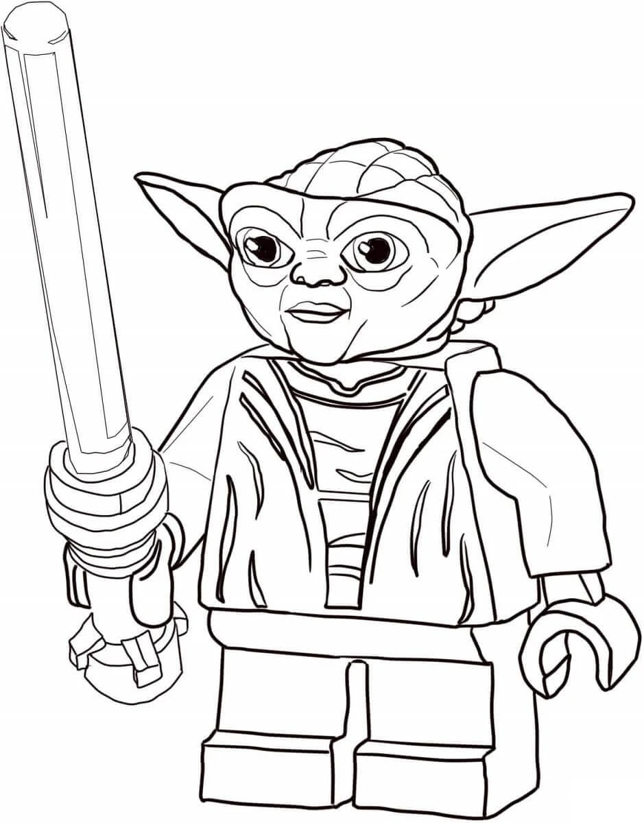 Yoda boyama sayfası – boyama çalışması, yaratıcılığı geliştirir