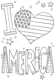 Amerikan boyama sayfası – boyama etkinliği, çocuk aktivitesi