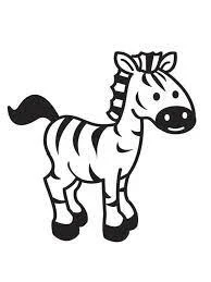 Zebra boyama sayfası – boyama çalışması, yaratıcılığı geliştirir