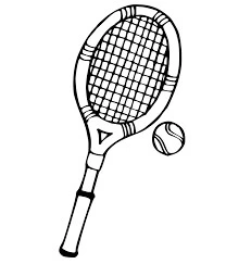 Tenis boyama sayfası – boyama etkinliği, çocuk aktivitesi