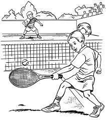 Tenis boyama sayfası – el becerilerini geliştirir, boyama çalışması
