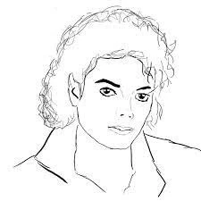 Michael Jackson boyama sayfası – sanatsal çalışma, çocuklar için