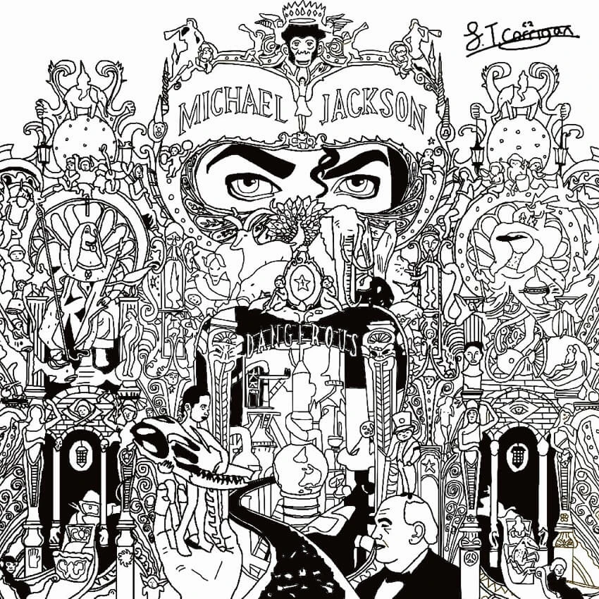 Michael Jackson boyama sayfası – PDF indir, sevimli karakter