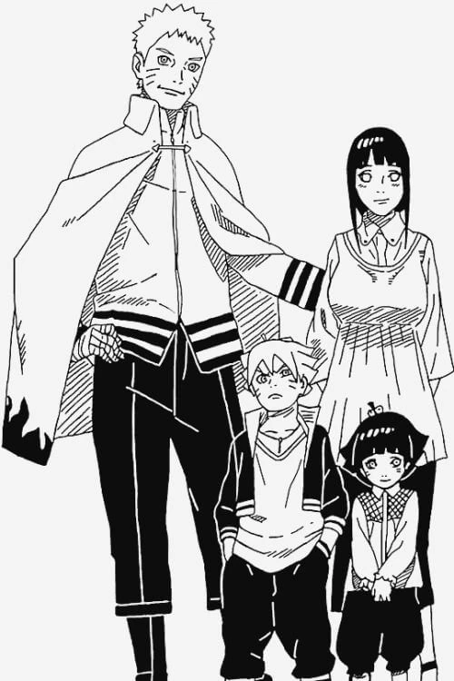 Boruto boyama sayfası #17 – çocuk aktivitesi, ilkokul öğrencileri için