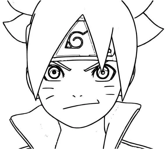 Boruto boyama sayfası #20 – yaratıcılık, doğum günü partisi aktivitesi