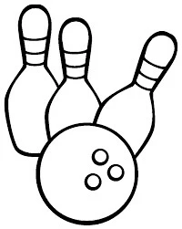 Bowling boyama sayfası #1 – evde etkinlik, anaokulu etkinliği