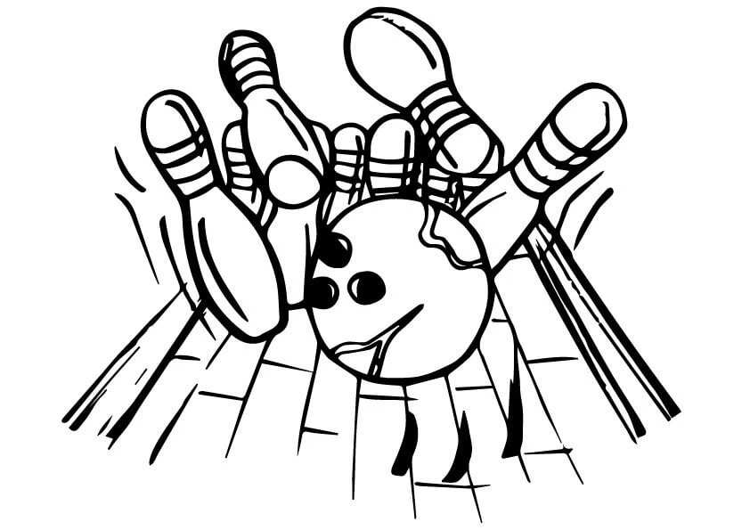 Bowling boyama sayfası #3 – sanatsal çalışma, aile ile vakit geçirme