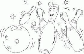 Bowling boyama sayfası #7 – renkli çizimler, dikkat ve odaklanma geliştirir