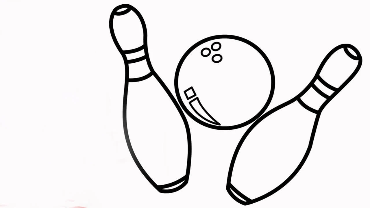 Bowling boyama sayfası #9 – ilkokul öğrencileri için, hayal gücünü besler