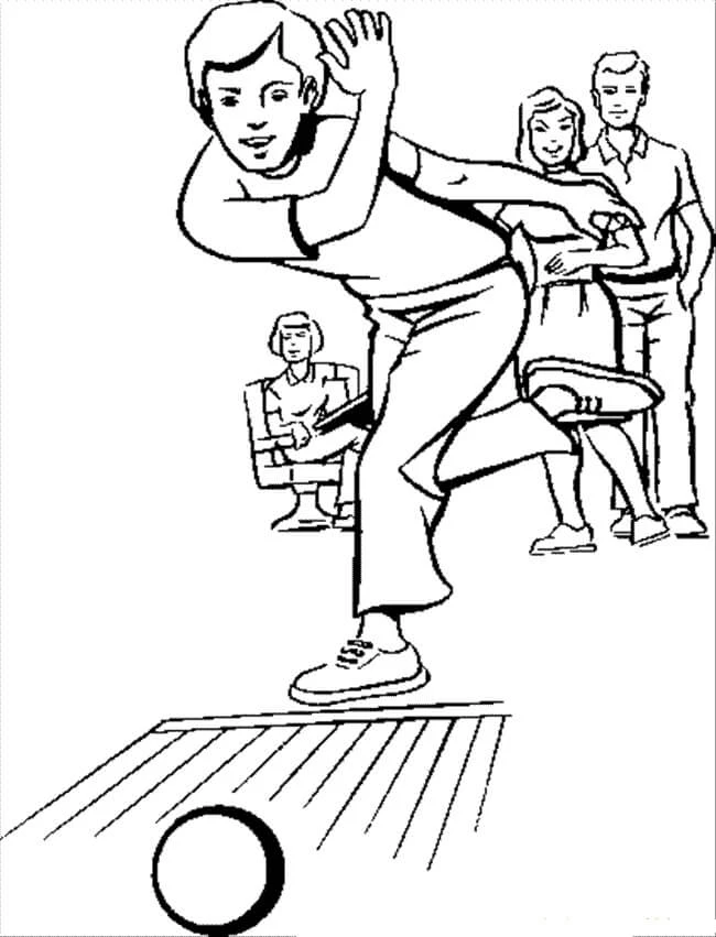 Bowling boyama sayfası #17 – renk bilgisini öğretir, günlük etkinlik önerisi