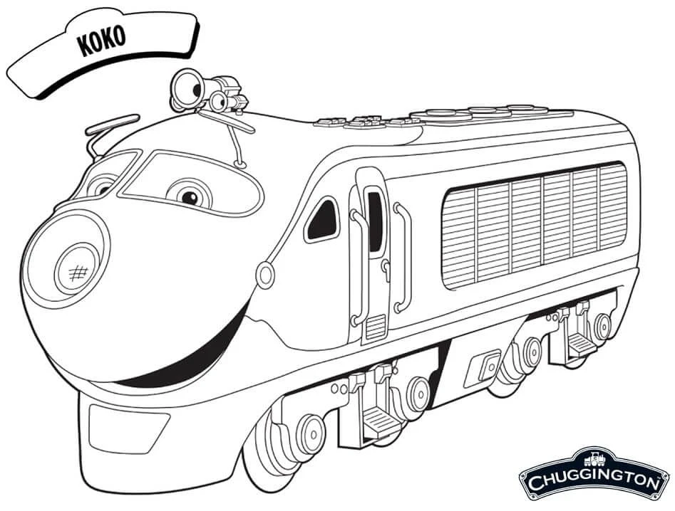 Chuggington boyama sayfası #16 – hayal gücünü besler, tamamen ücretsiz