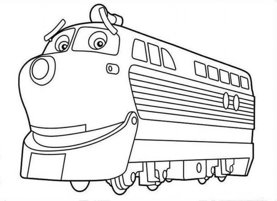Chuggington boyama sayfası #17 – renk bilgisini öğretir, günlük etkinlik önerisi
