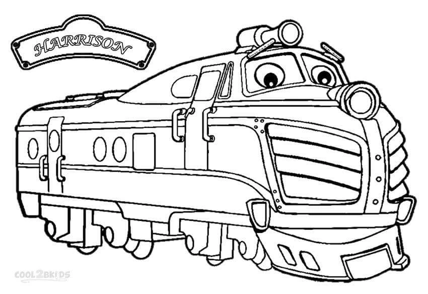 Chuggington boyama sayfası #21 – A4 baskıya uygun, ücretsiz yazdır