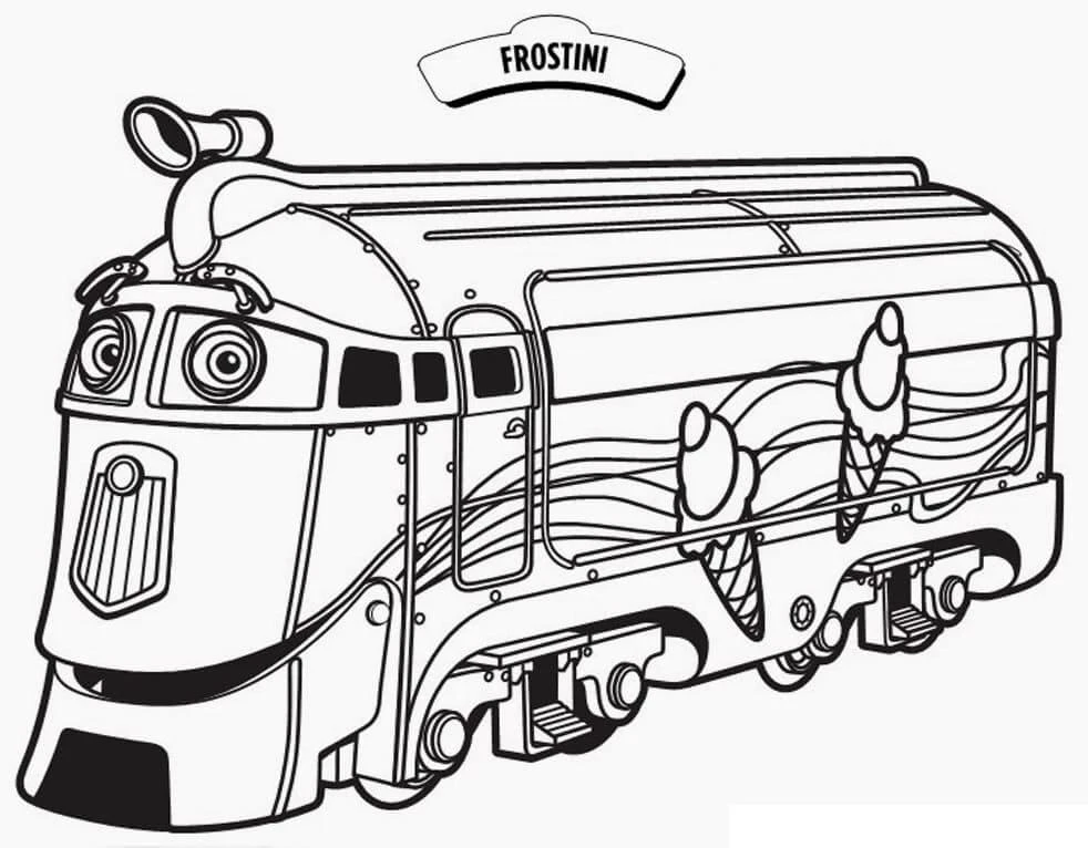 Chuggington boyama sayfası #22 – mürekkep tasarrufu sağlar, PDF indir