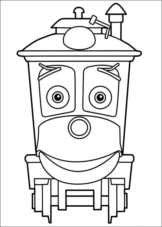Chuggington boyama sayfası #24 – günlük etkinlik önerisi, kolay boyama