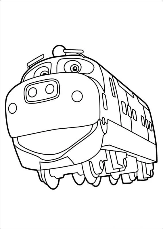 Chuggington boyama sayfası #25 – yaratıcı sanat çalışması, eğlenceli etkinlik