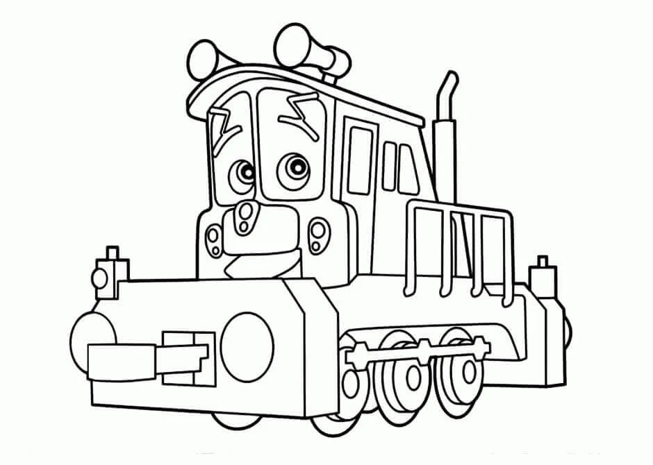 Chuggington boyama sayfası #32 – eğlenceli etkinlik, el becerilerini geliştirir
